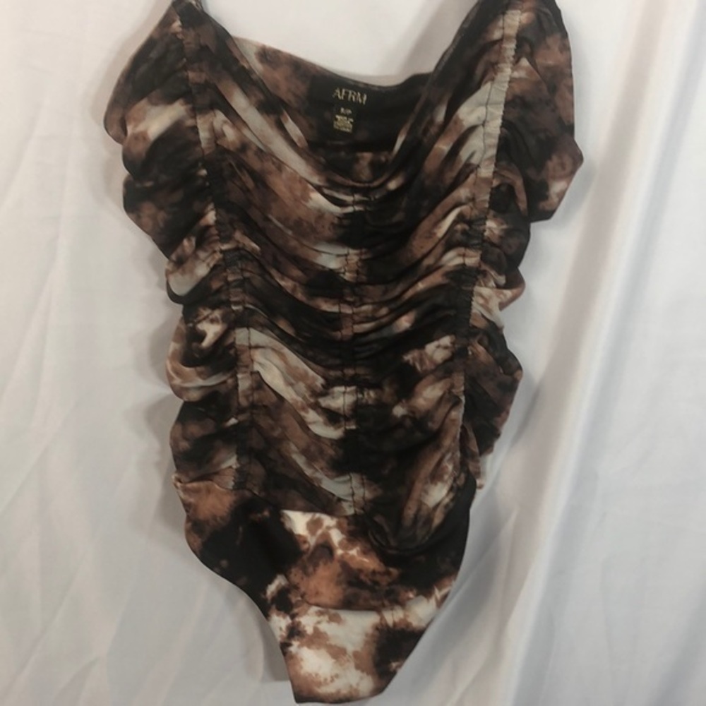 AFRM Women’s Scrunchy Front Body Suit Size Small